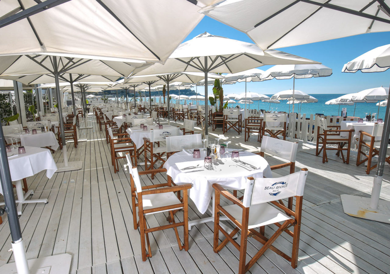 Private beach Nice Beau Rivage - Restaurant Nice Bord de Mer